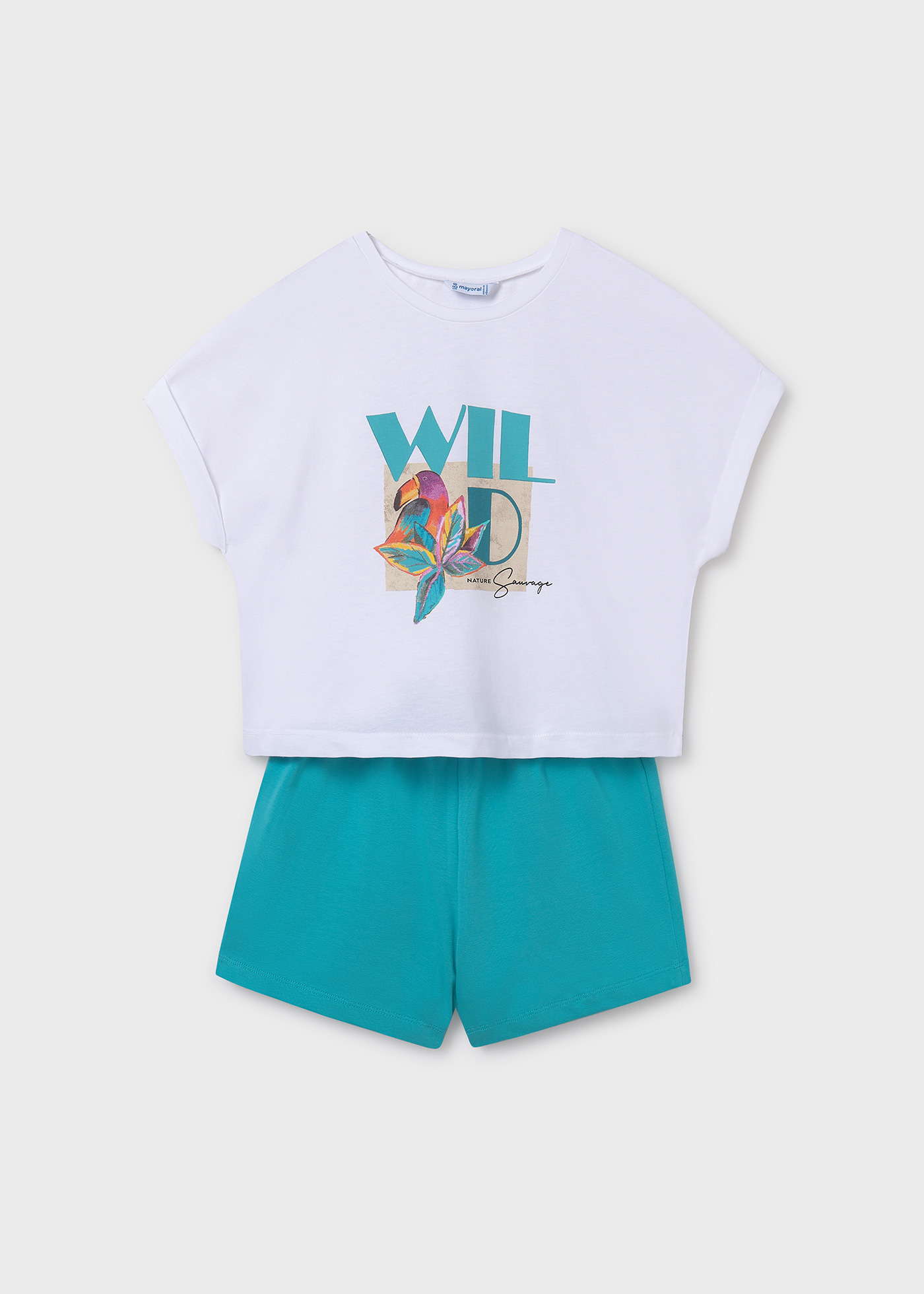 Conjunto calções e t-shirt rapariga