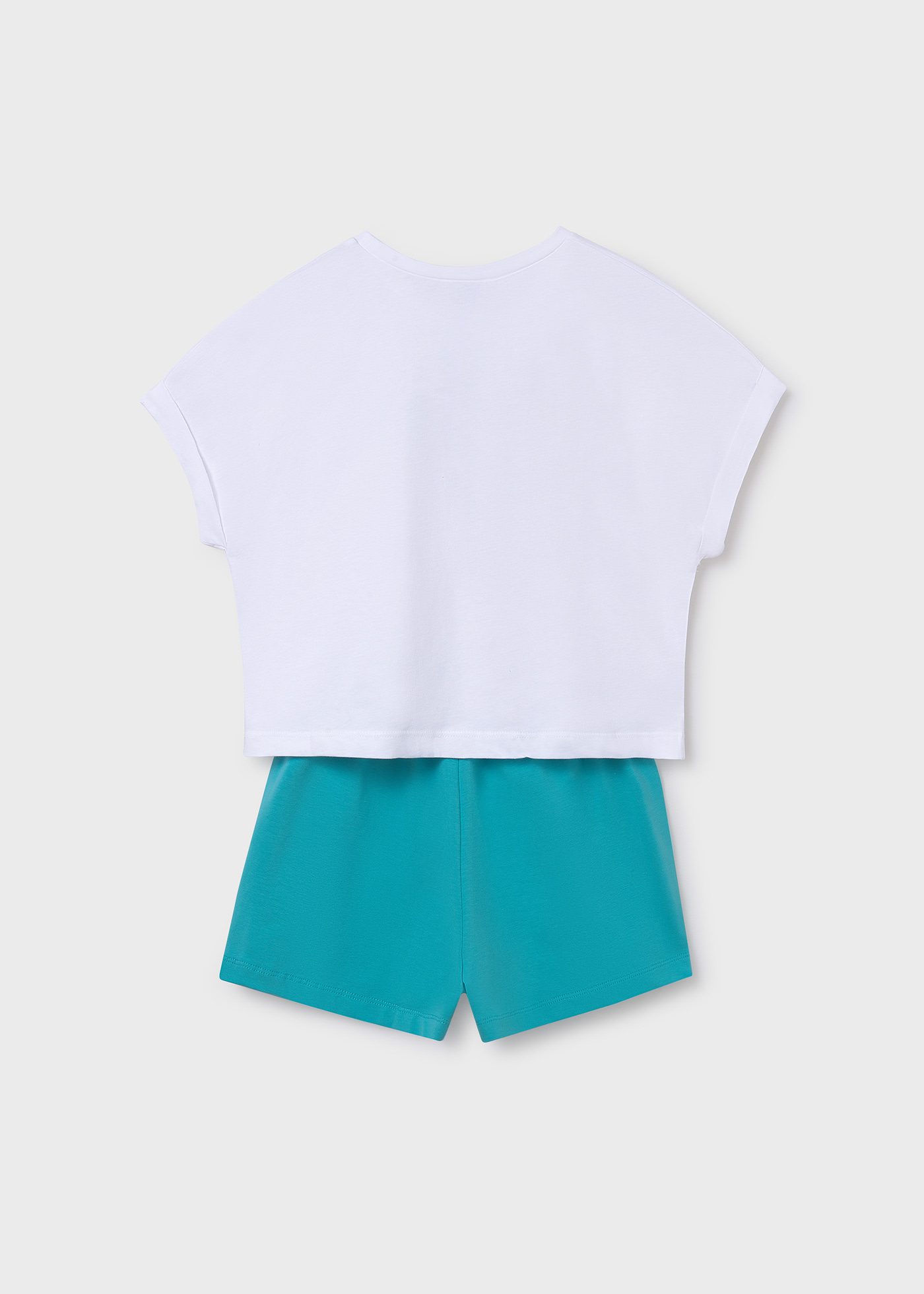 Set short si tricou grafica fata
