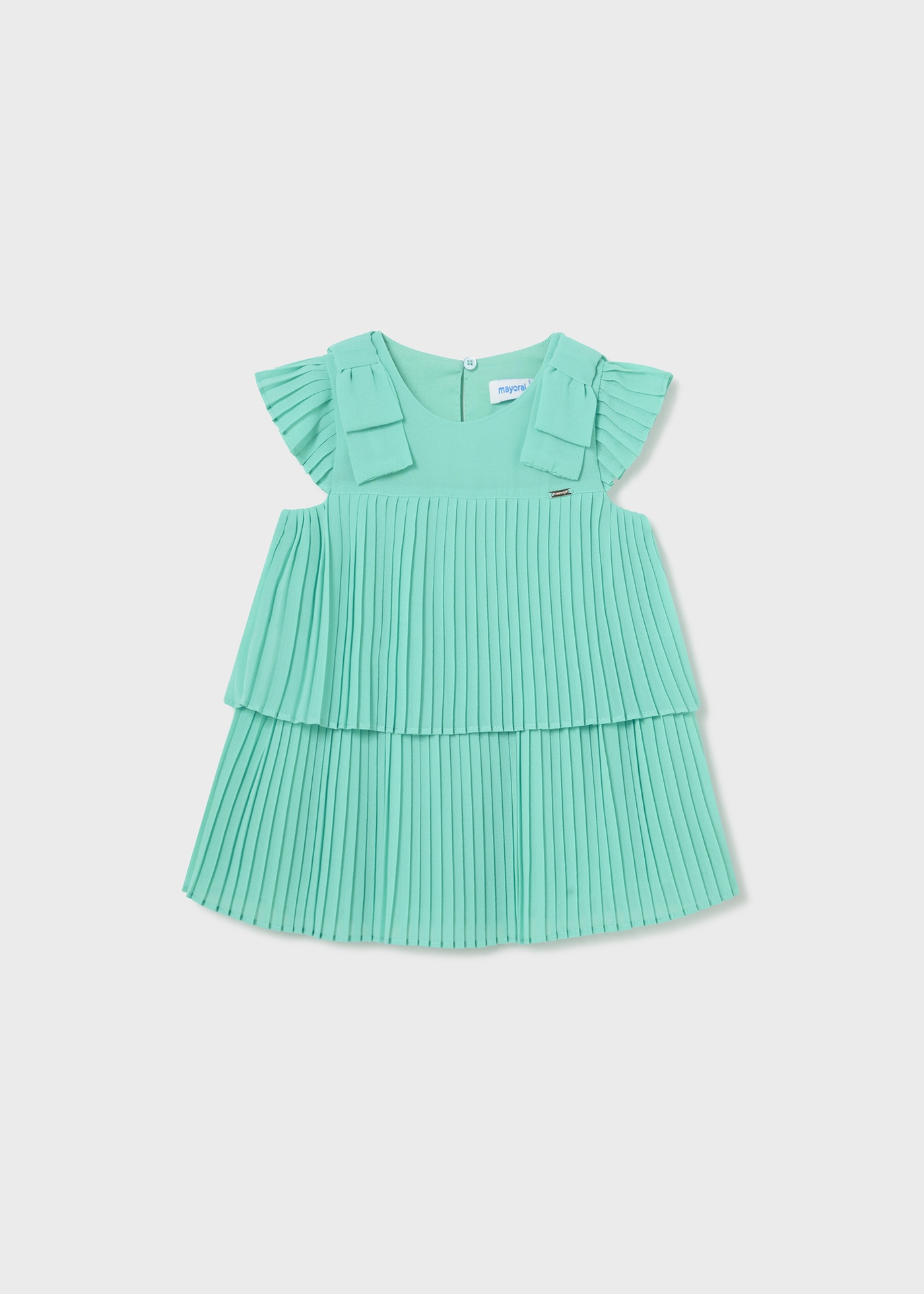 Vestido plisado lazos bebé