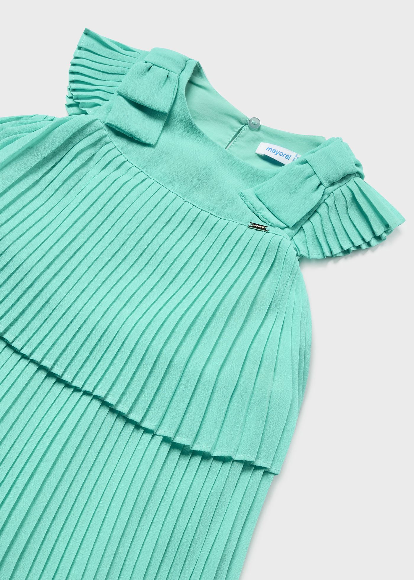 Vestido plisado lazos bebé