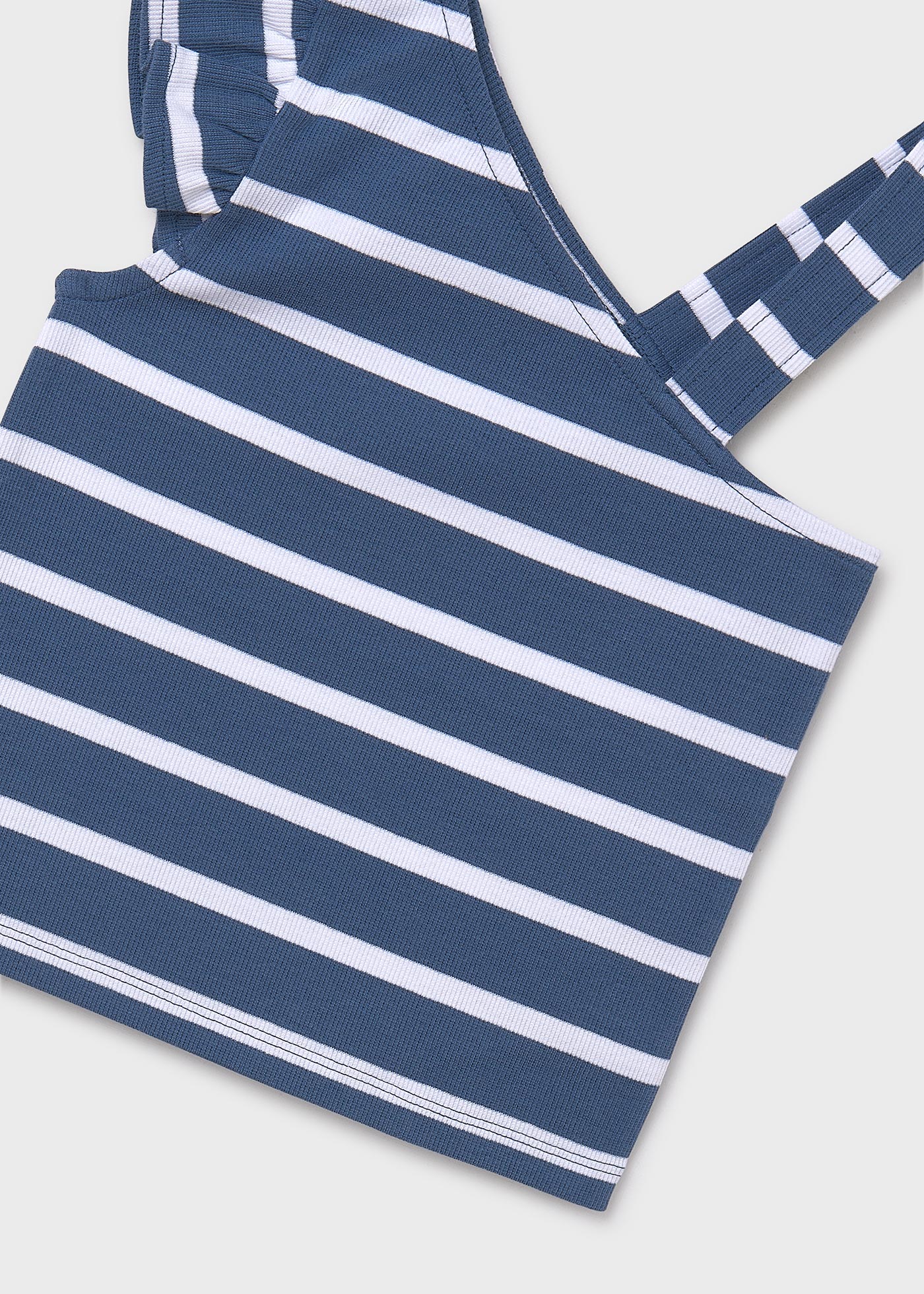 Girl asymmetric striped top