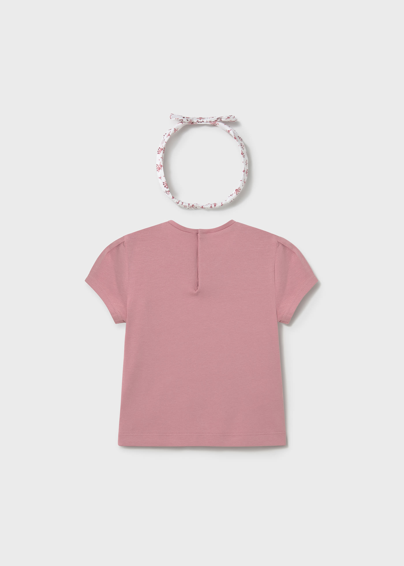 Baby print t-shirt with headband