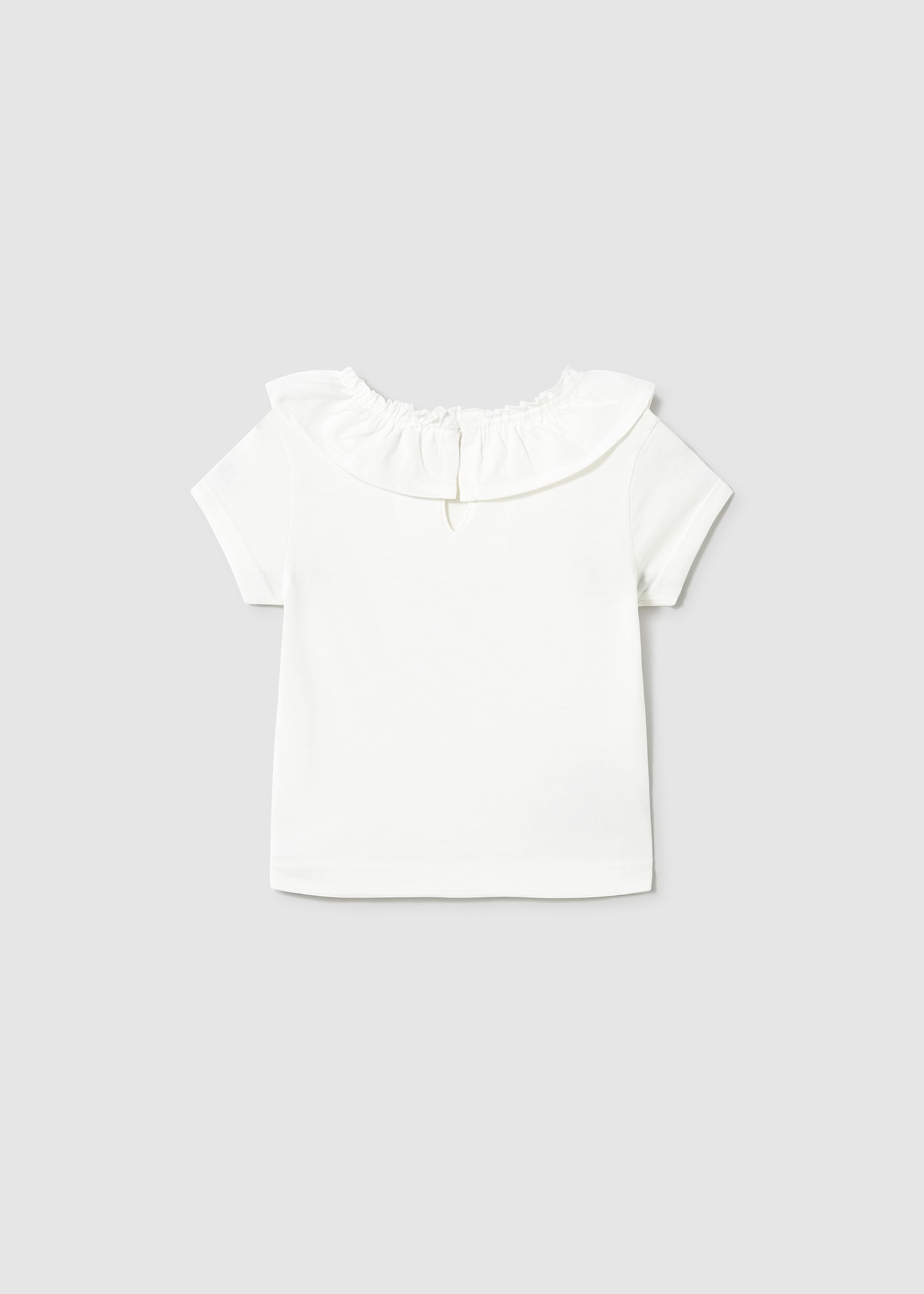 Tricou guler cu volane bebe