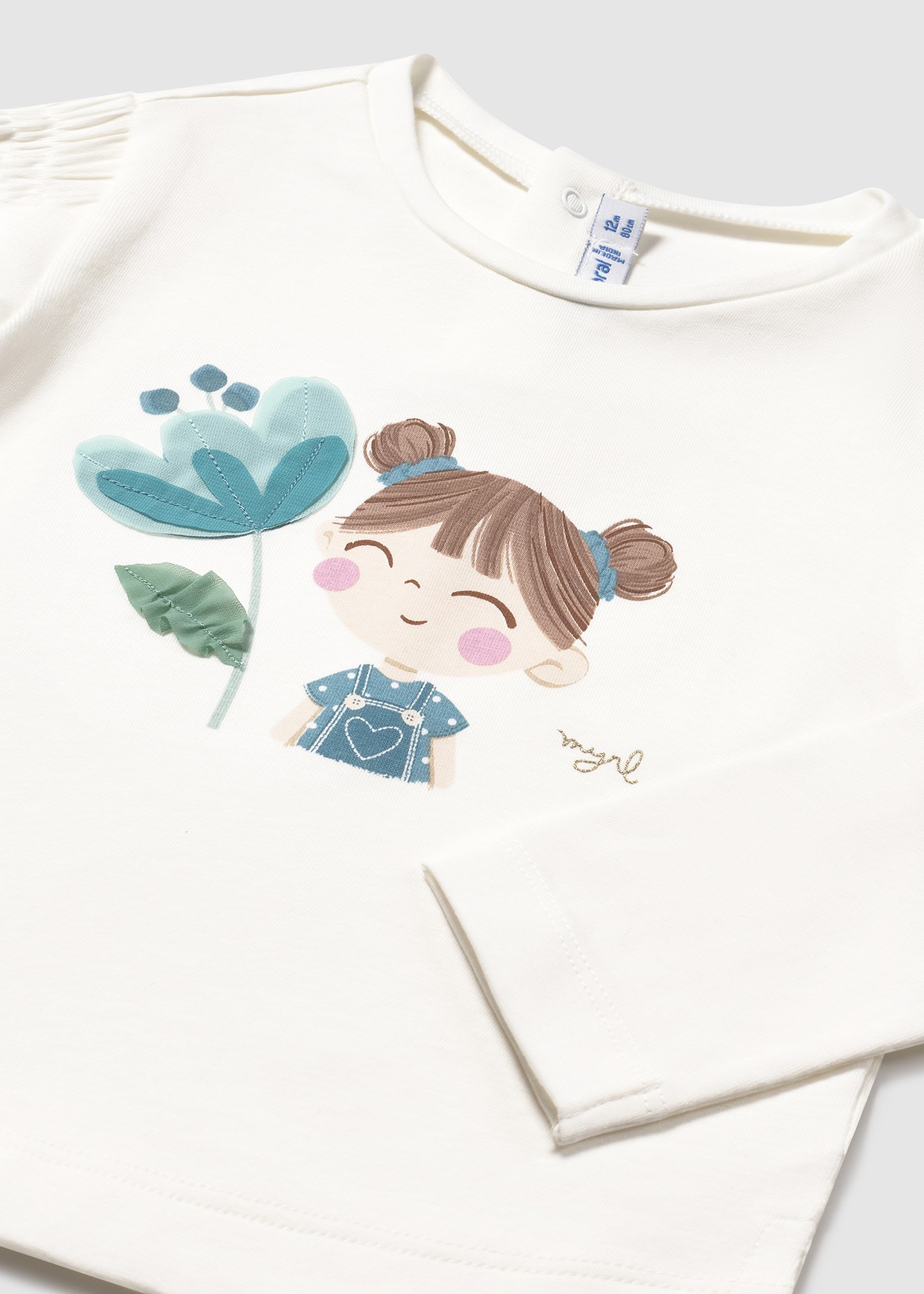 Tricou floare bebe