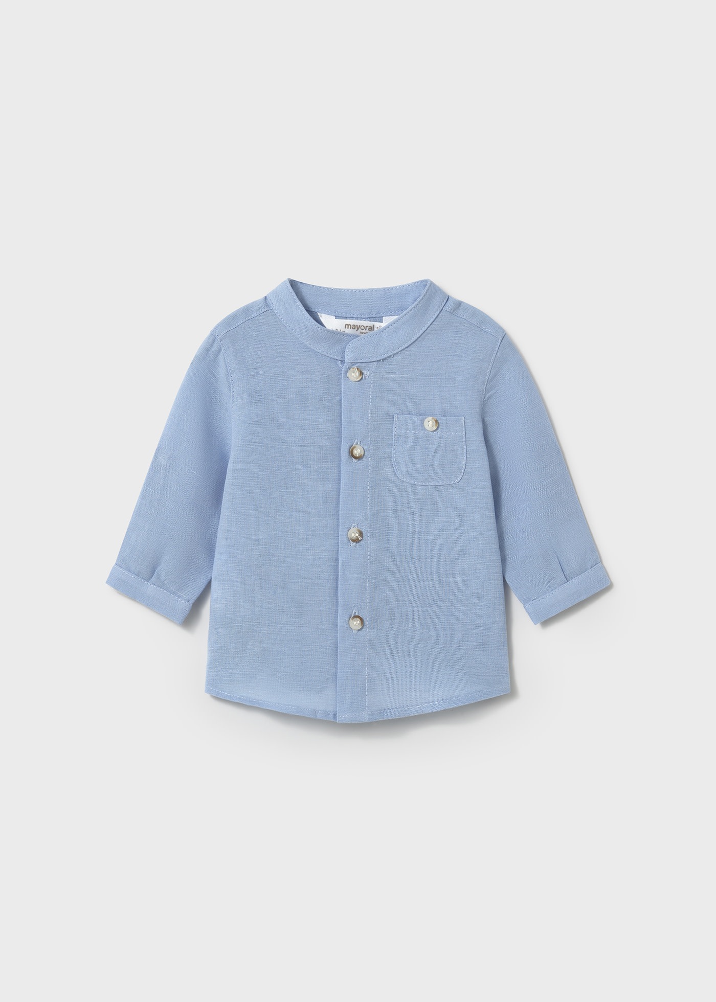 Camicia manica lunga colletto coreana neonato
