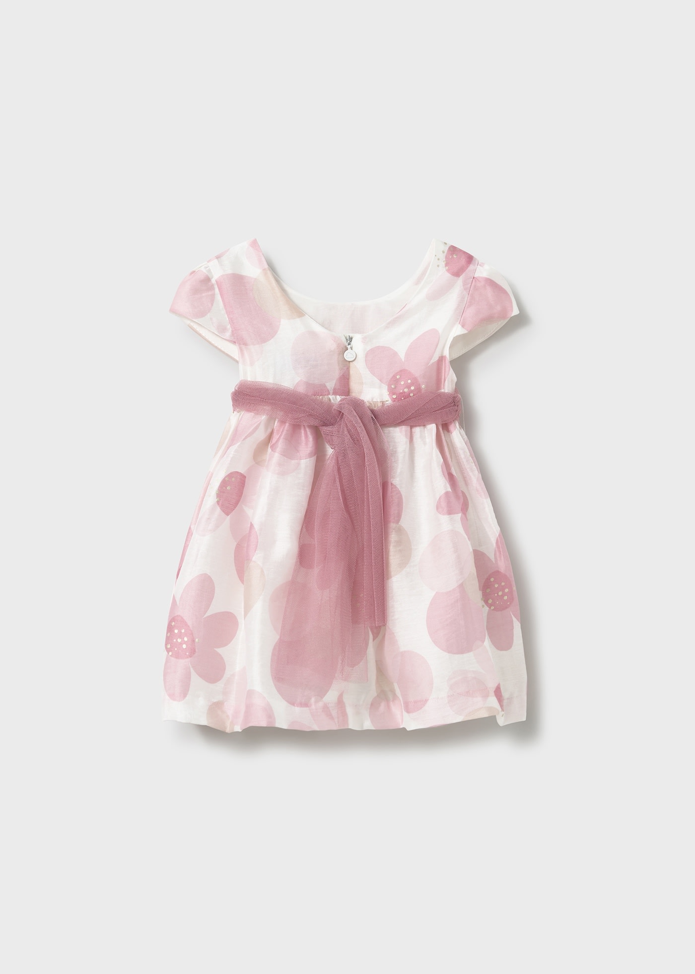 Rochie imprimeu cu cordon tul bebe
