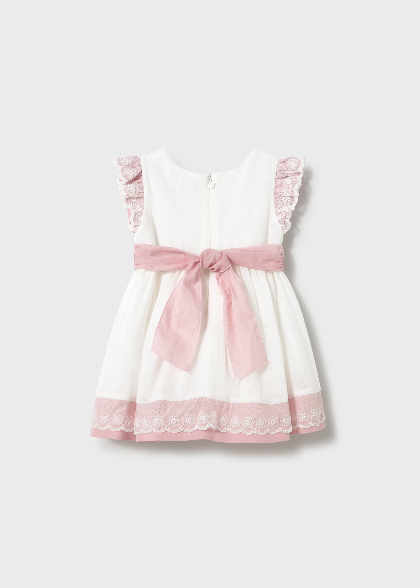 Baby combined linen dress