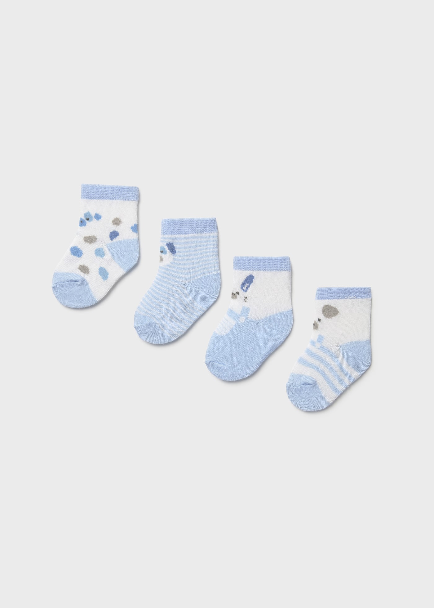 Lot de 4 chaussettes animaux nouveau-nés