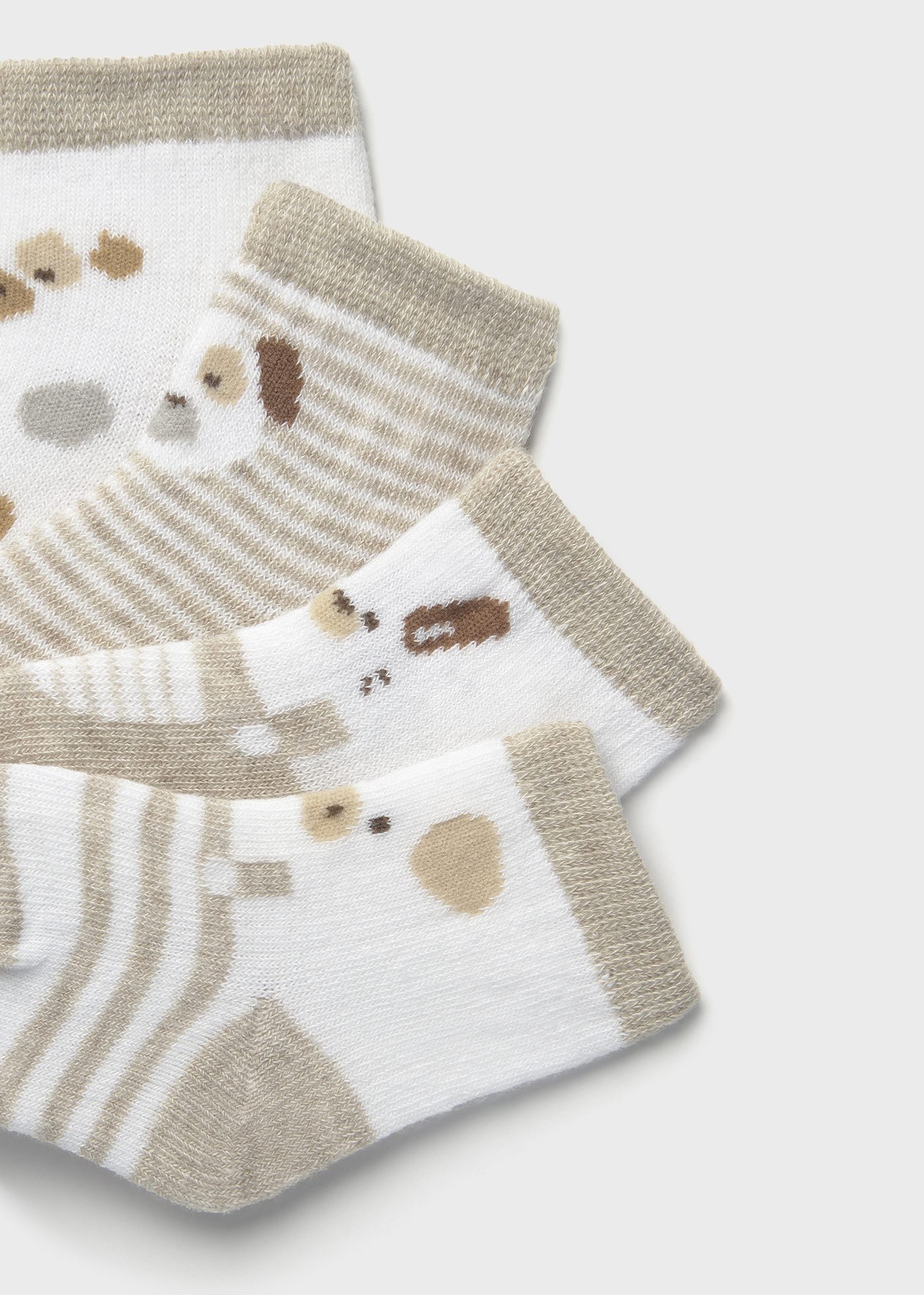 Lot de 4 chaussettes animaux nouveau-nés