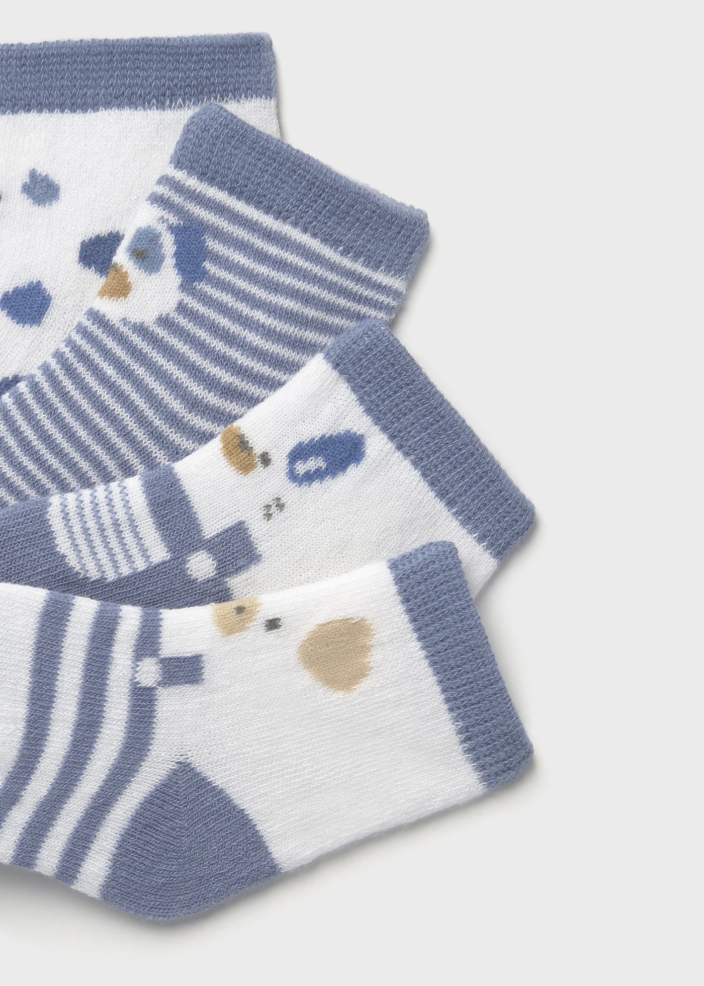 Lot de 4 chaussettes animaux nouveau-nés