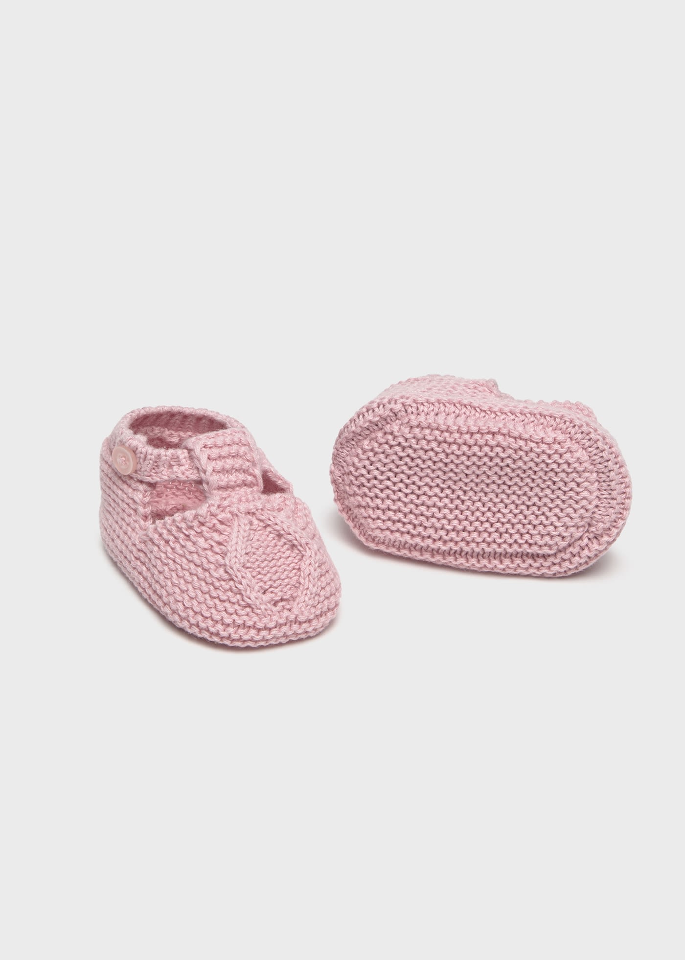 Newborn boy tricot booties