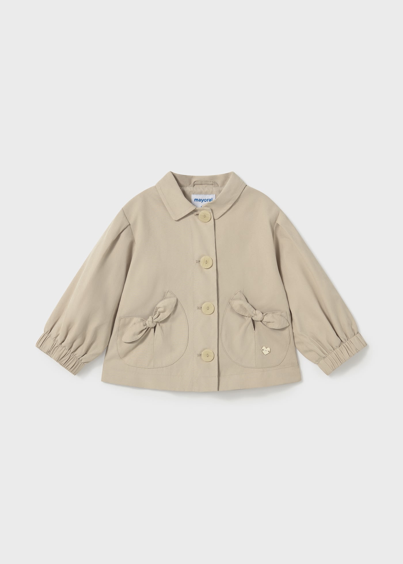 Baby crop trench jacket