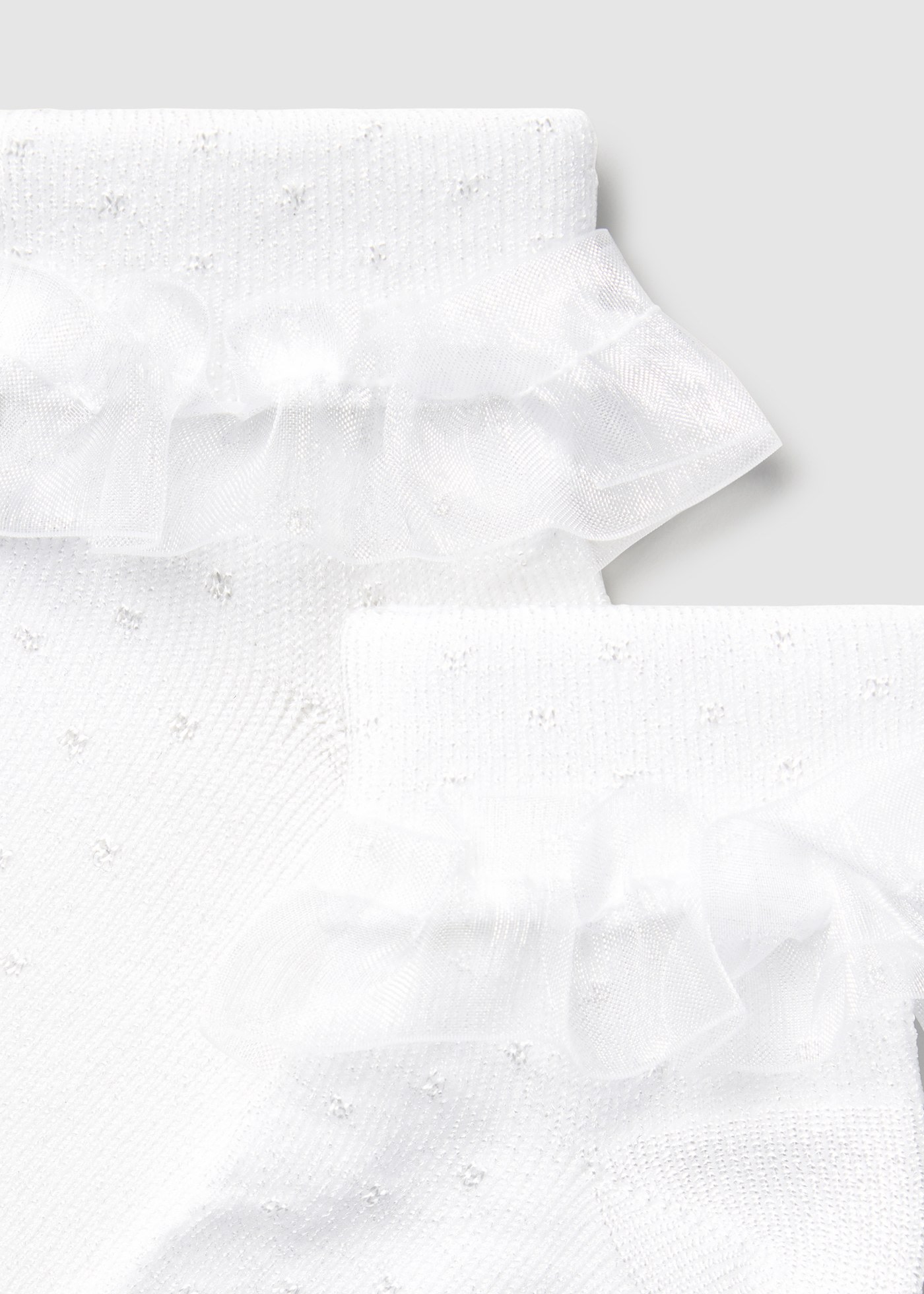 Calze volant tulle neonata