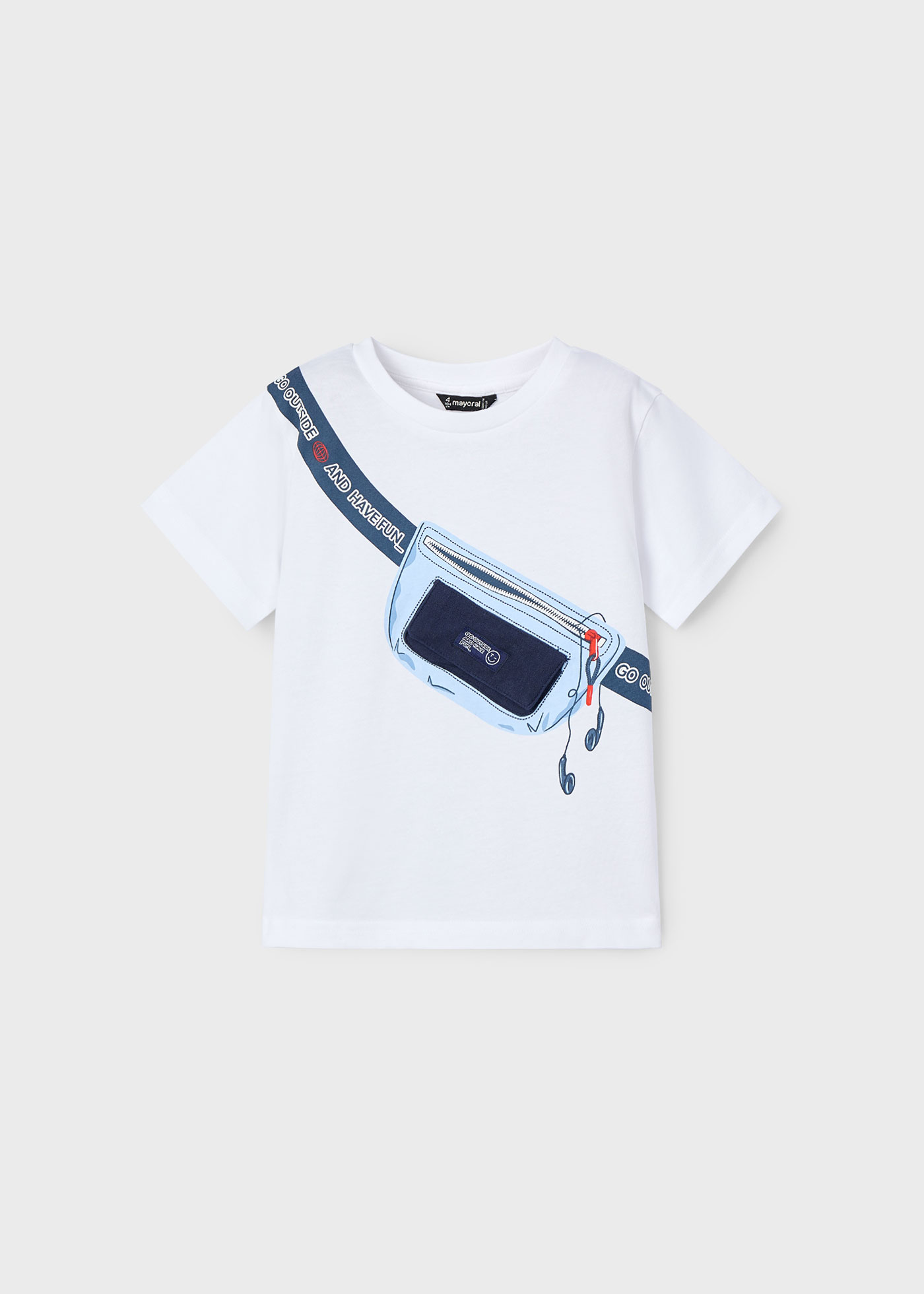 Boy bag print t-shirt