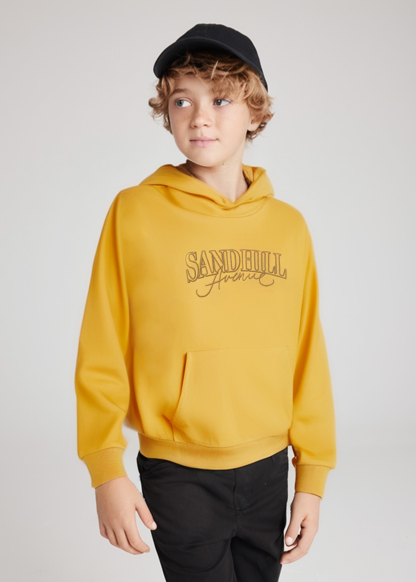 Boy embroidered hoodie