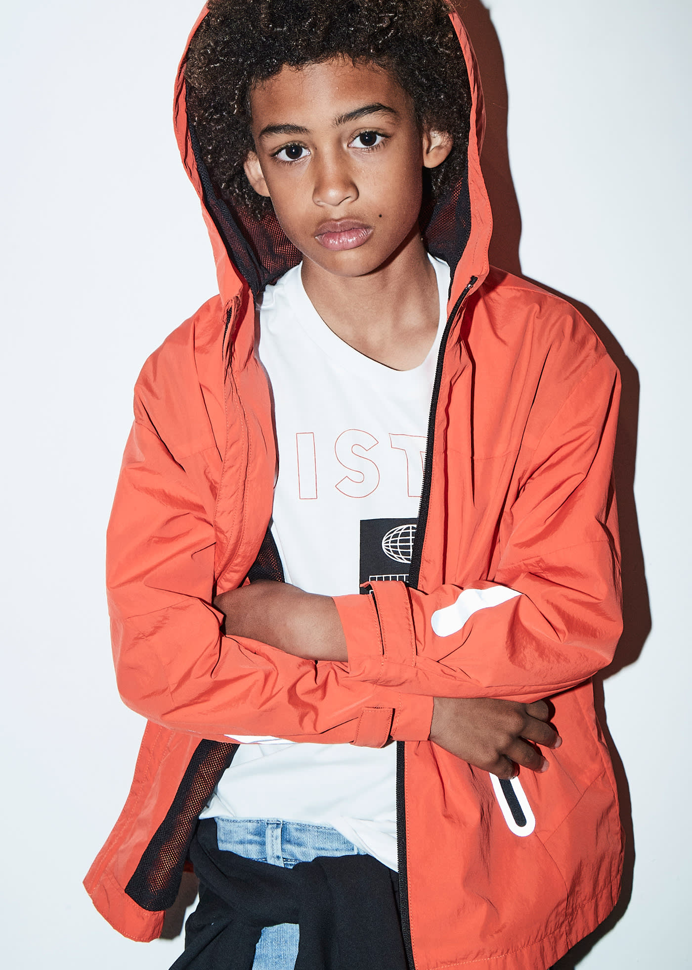 Boy Contrast Windbreaker