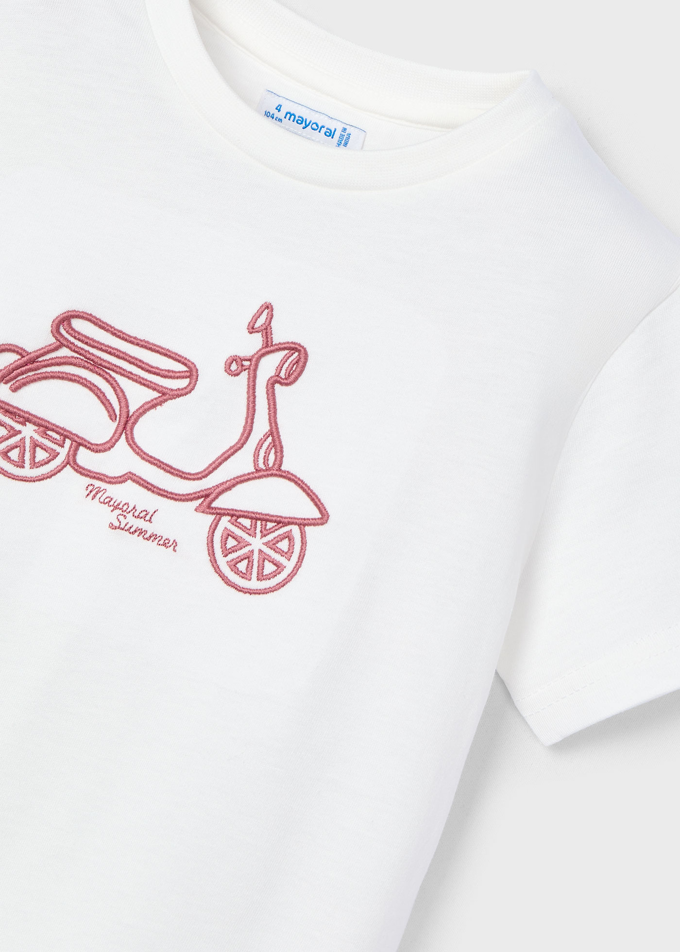 Camiseta bordado cordón niño