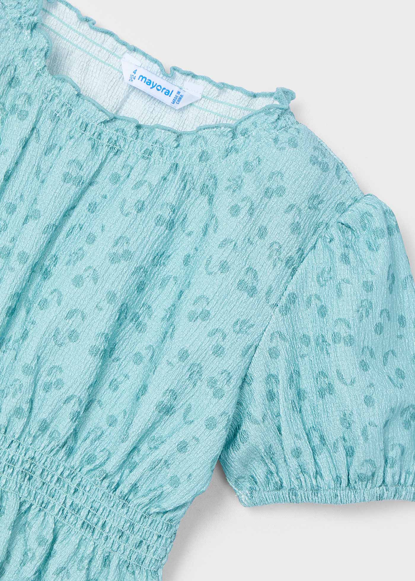 Mayoral T-Shirt Con Bretelle Per Bambina - Modello Tucan 3025 - Cotone Elastico - 3