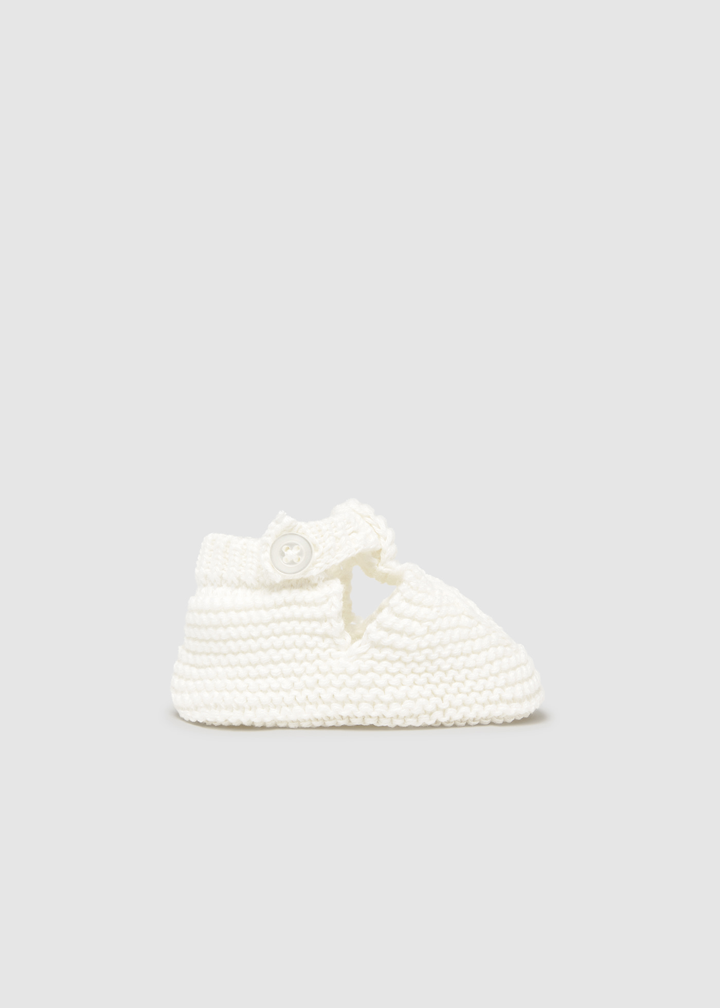 Newborn boy tricot booties