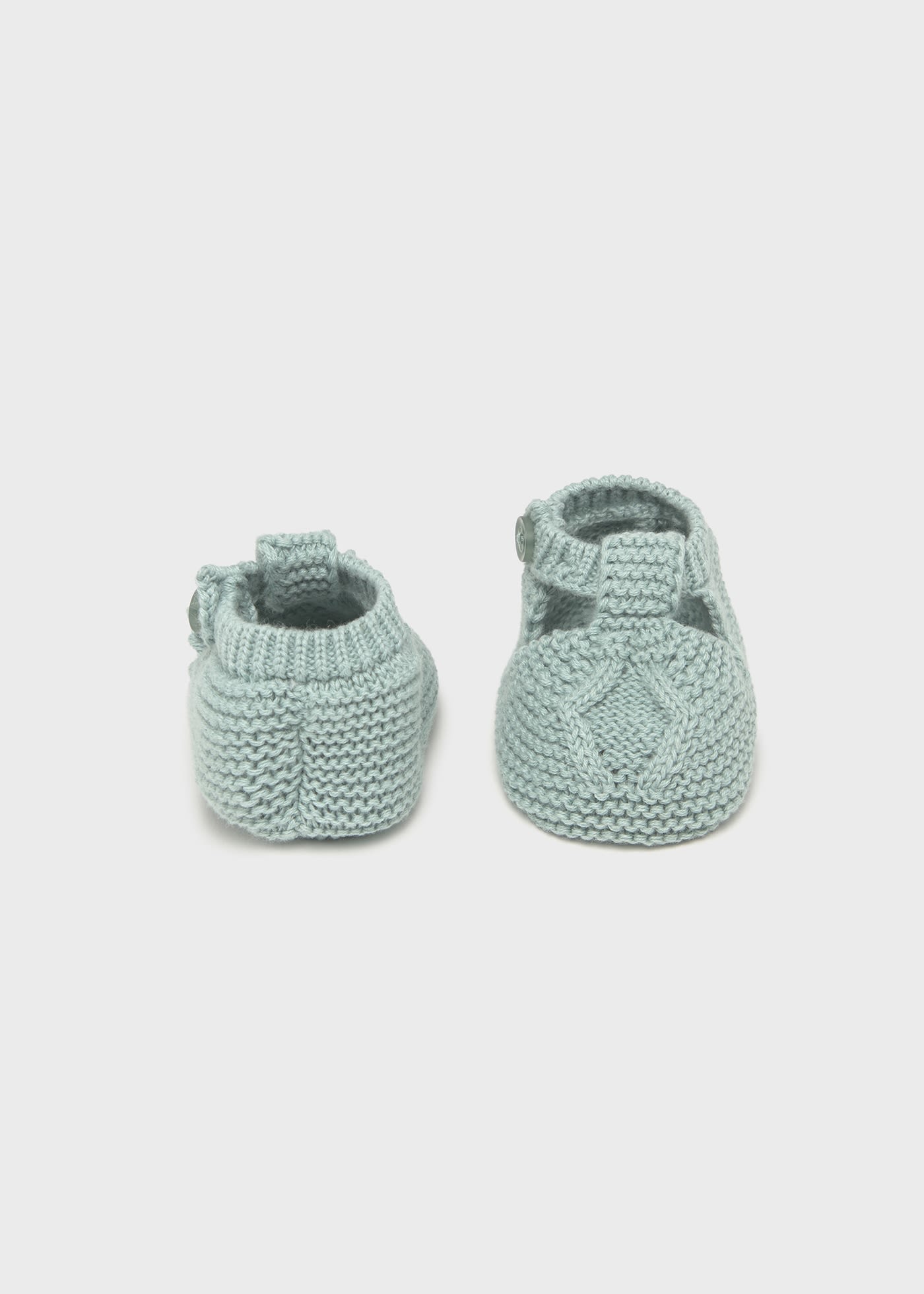 Newborn boy tricot booties