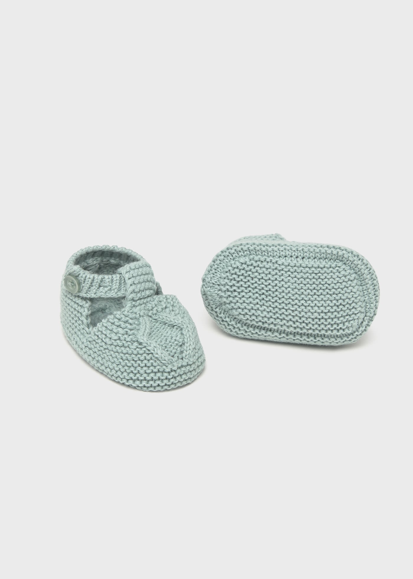 Newborn boy tricot booties