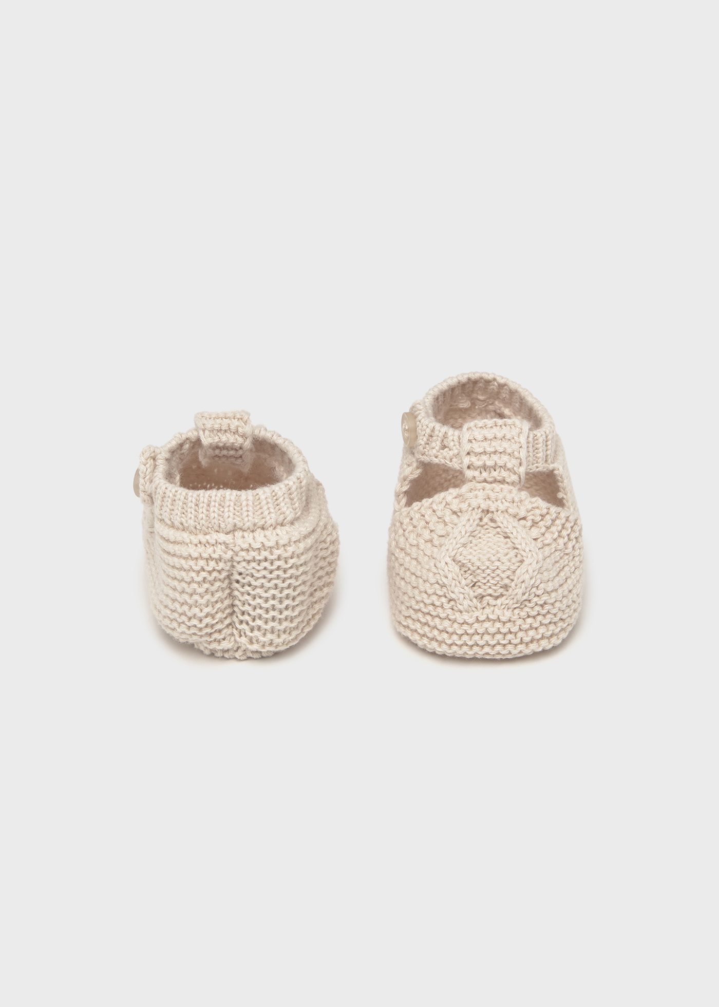 Newborn boy tricot booties