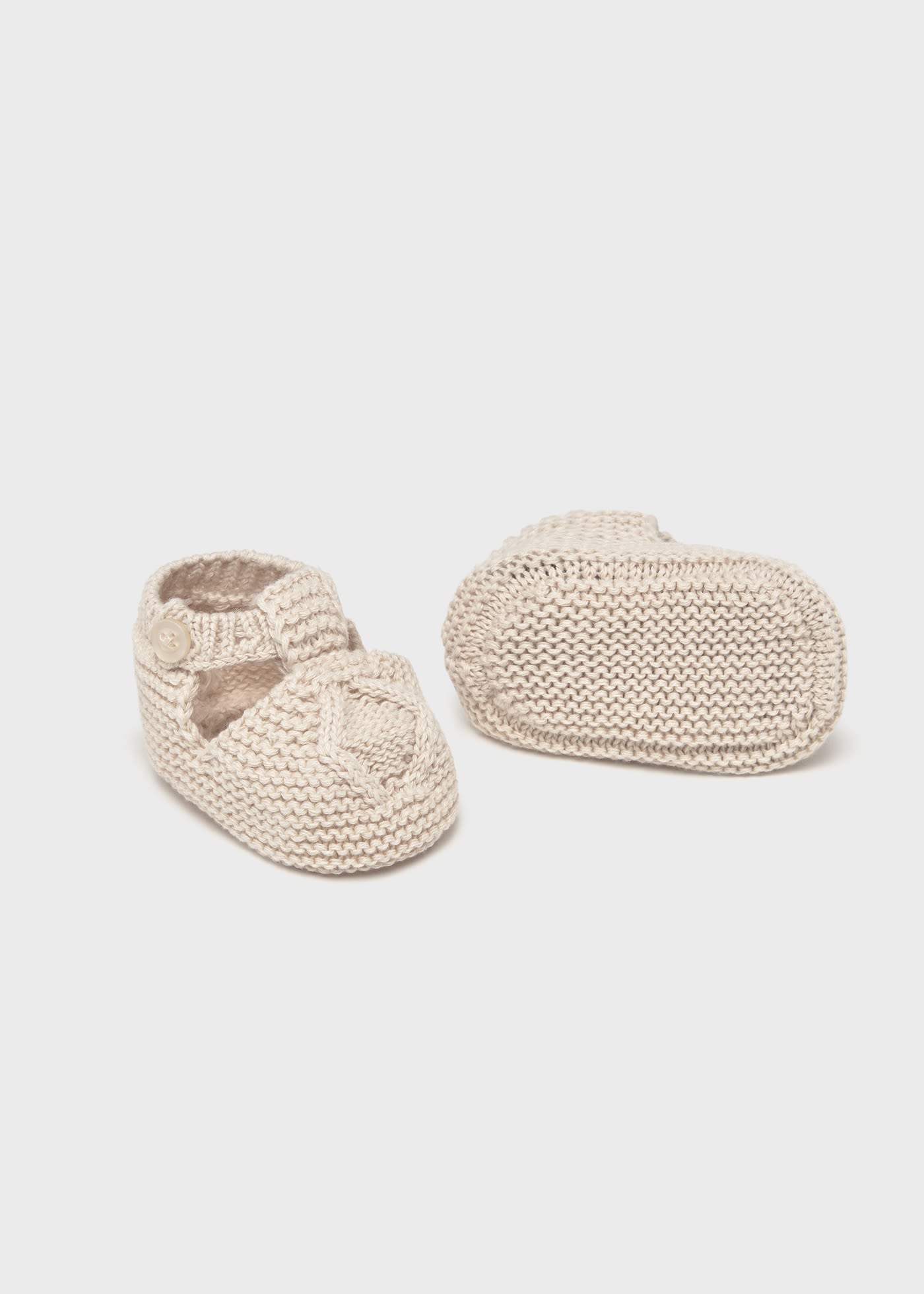 Newborn boy tricot booties