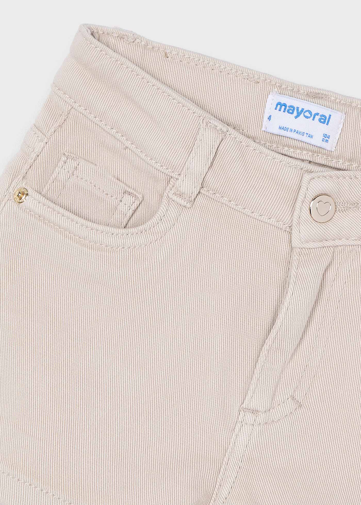 Pantalón corto básico sarga niña