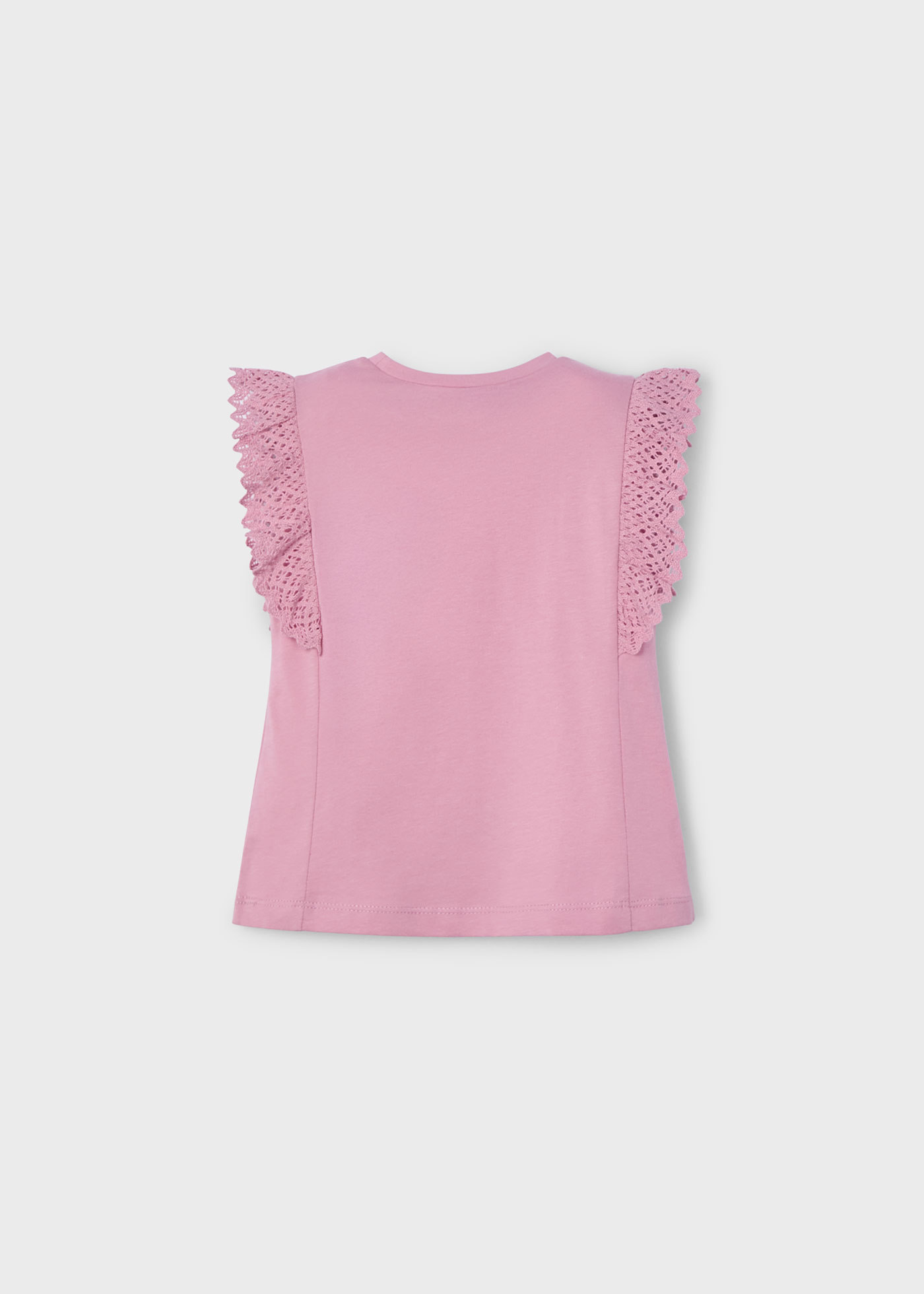 T-shirt avec détails en crochet fille