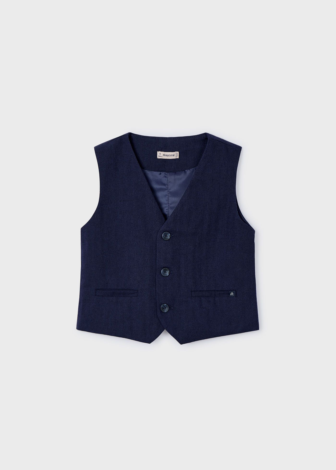 Boy Linen Suit Vest