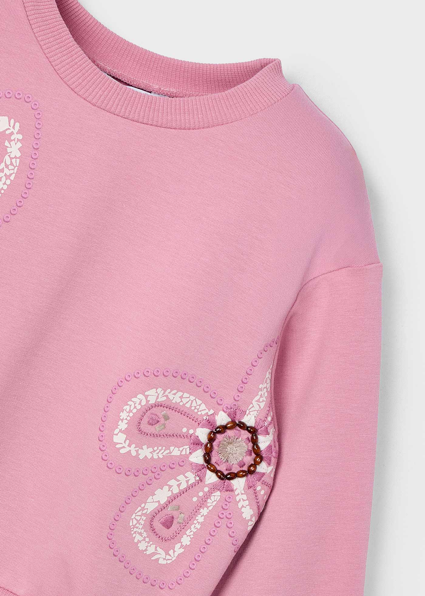 Girl flower sweatshirt