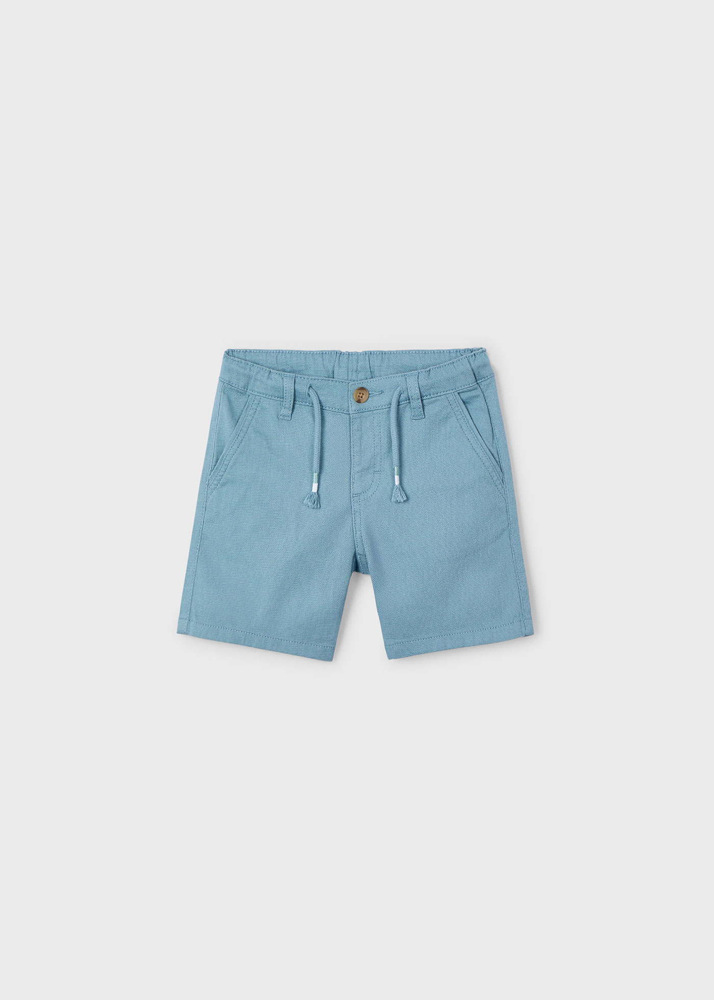Bermuda estructura piqué cordones niño