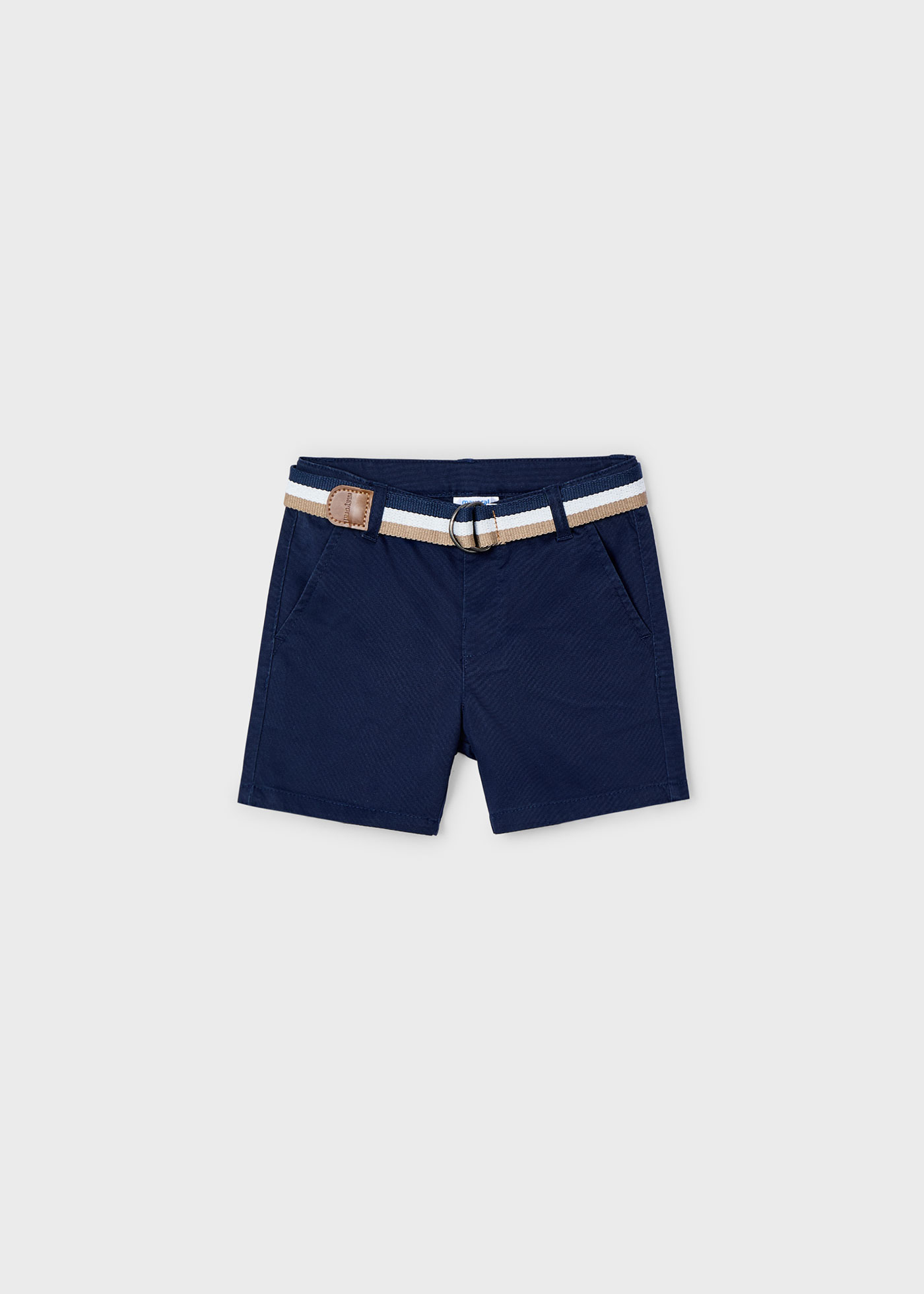 Boy pique shorts with belt