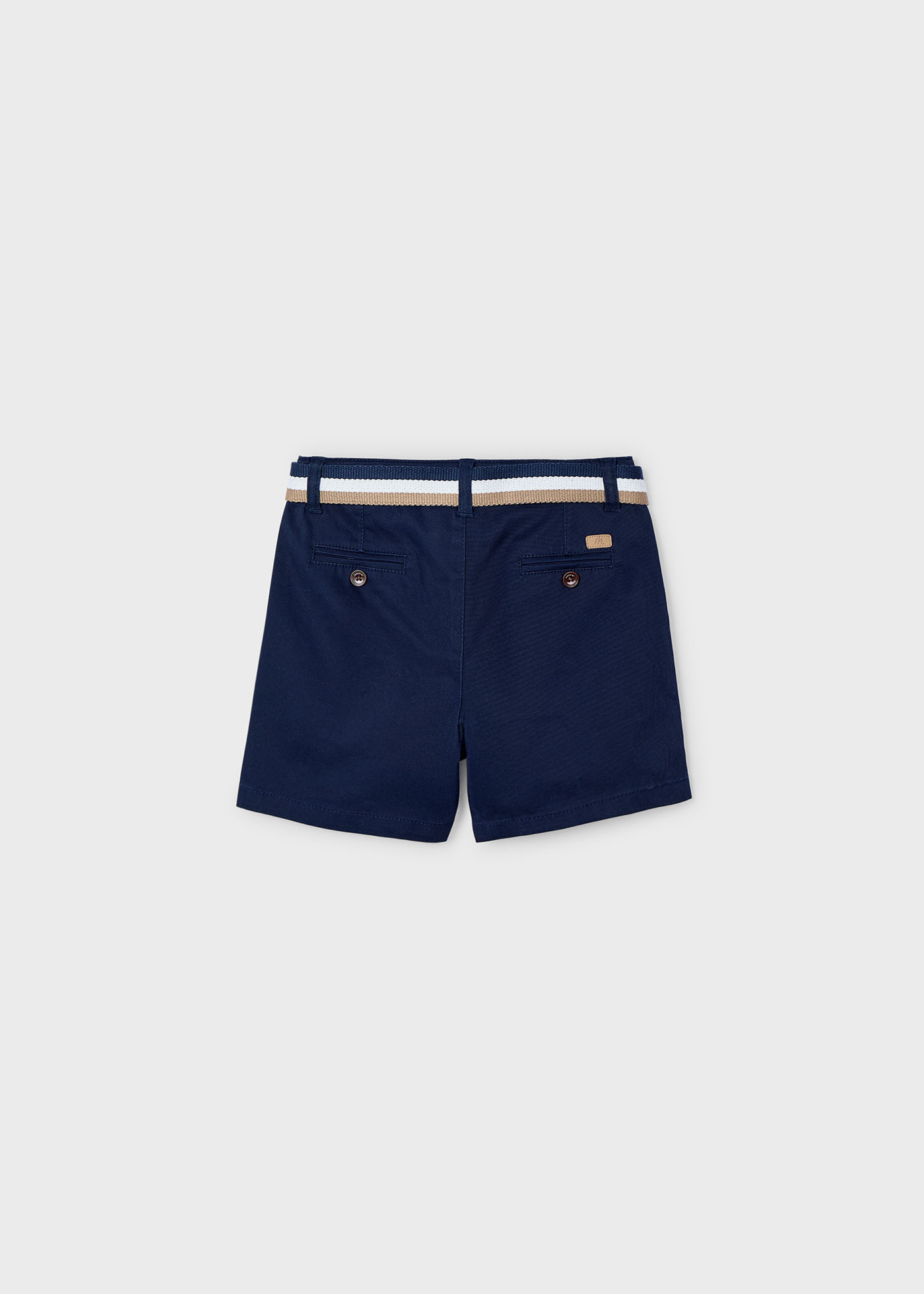 Boy pique shorts with belt