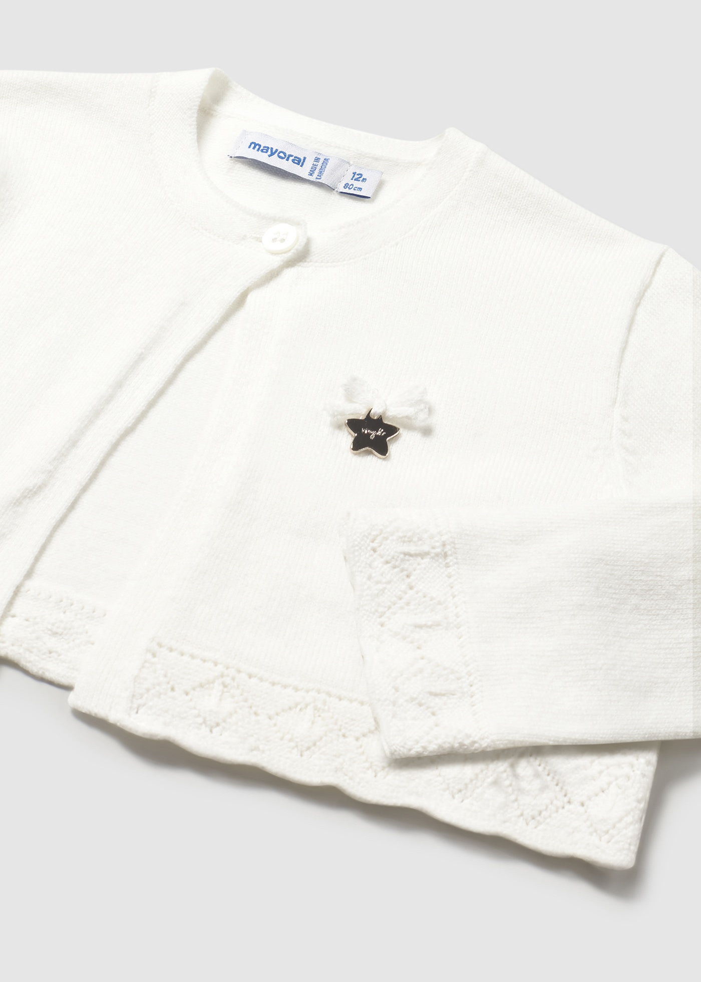 Cardigan basico tricot neonata