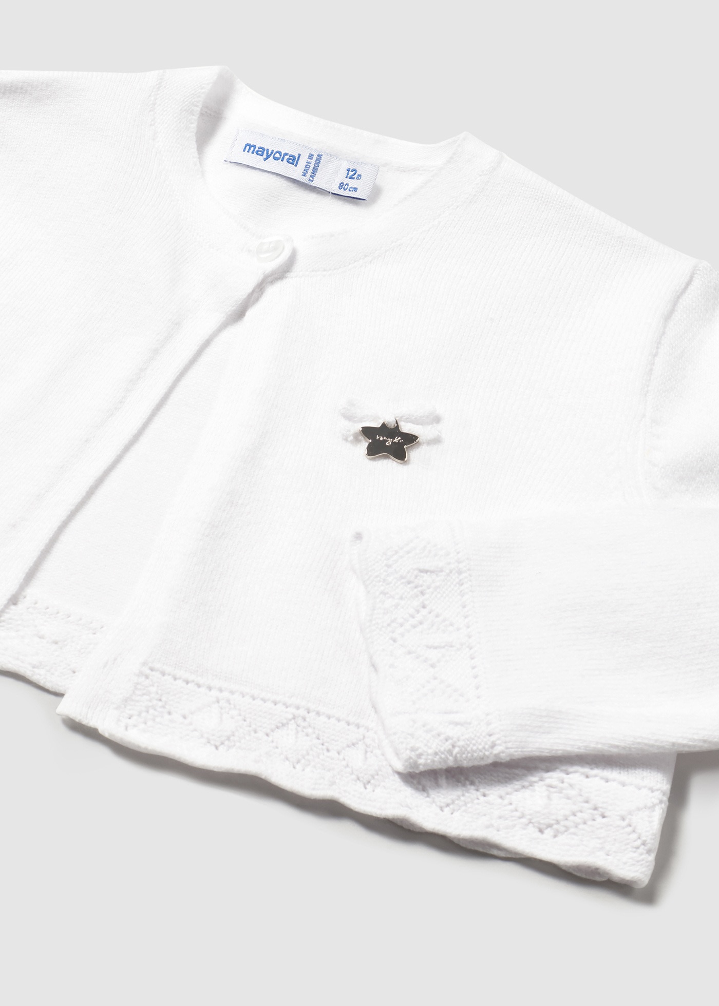 Cardigan basico tricot neonata