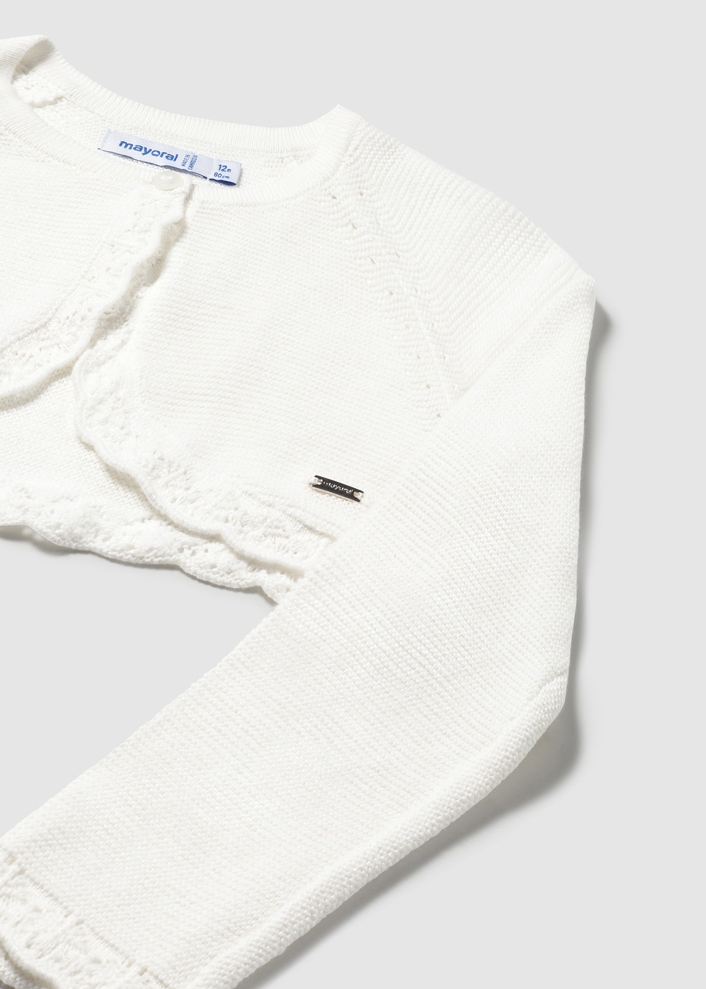 Cardigan bolerino basico tricot neonata