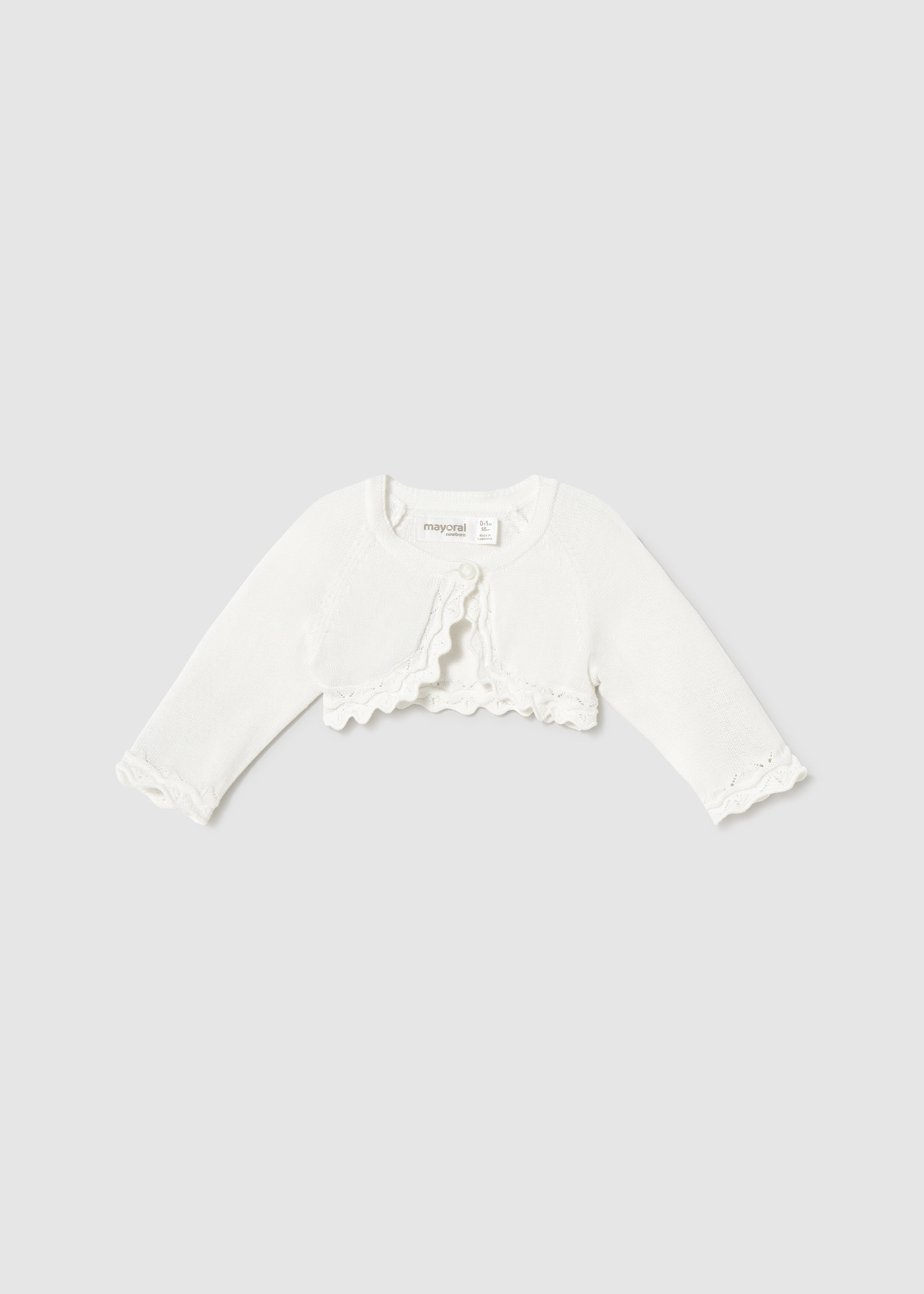 Cardigan tricot basico neonata