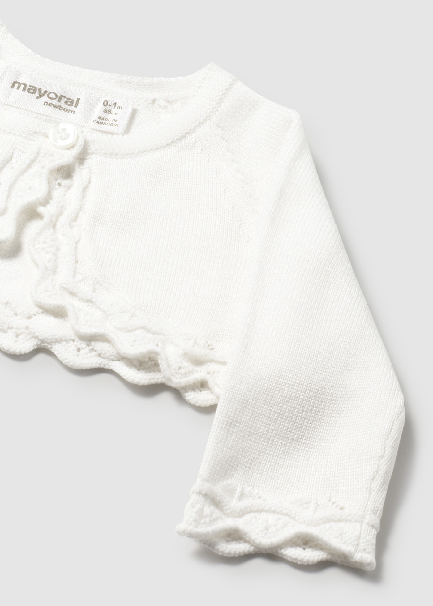 Cardigan tricot basic nou-nascut