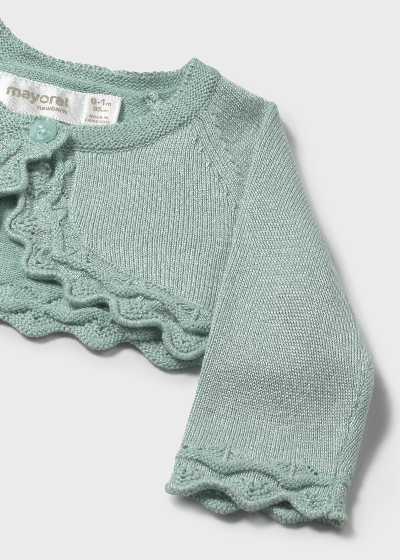 Rebeca tricot básica recién nacida
