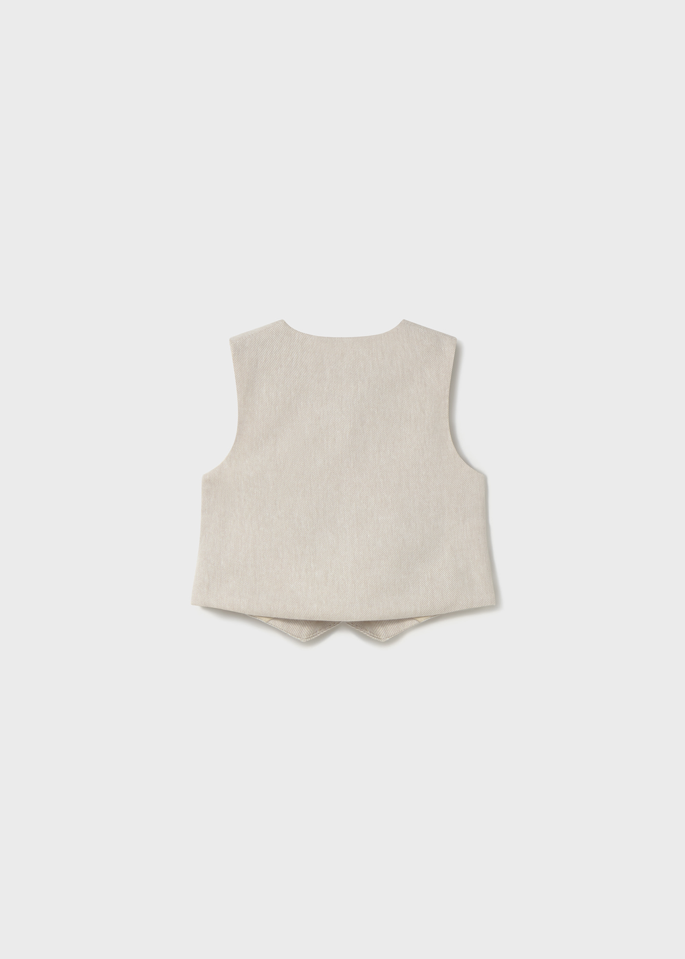 Baby formal linen waistcoat