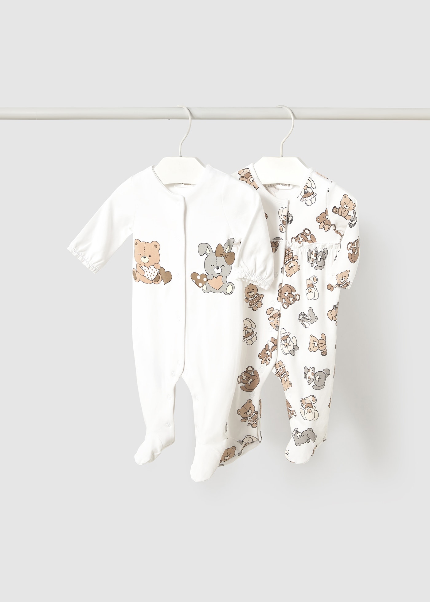 Newborn girl set of 2 rompers