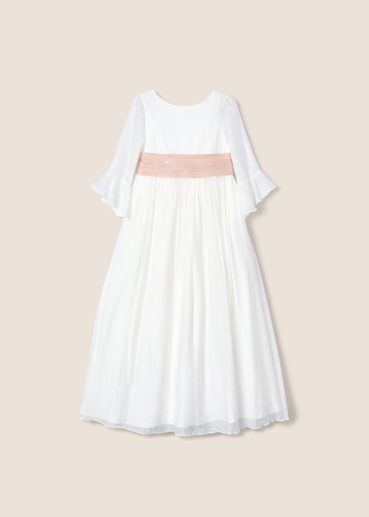 Vestido Comunión plumeti niña