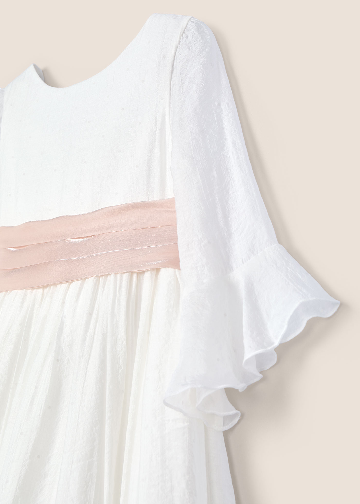 Vestido Comunión plumeti niña