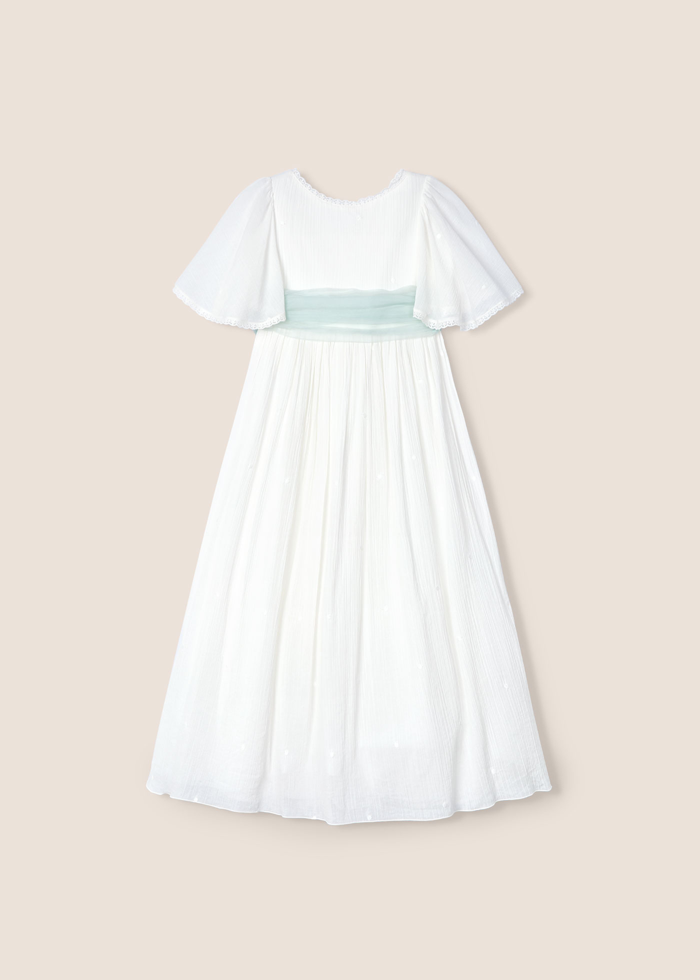 Girl embroidered christening dress