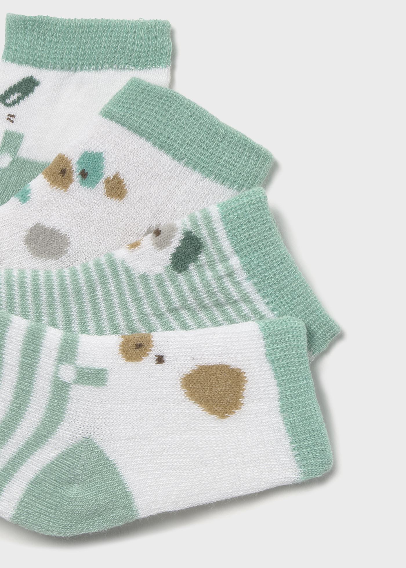 Lot de 4 chaussettes animaux nouveau-nés