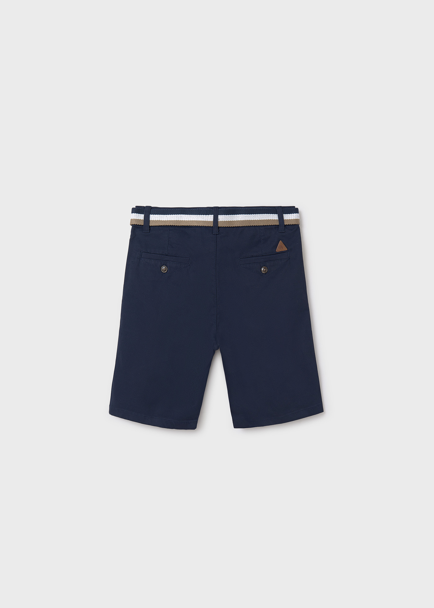 Boy pique shorts with belt