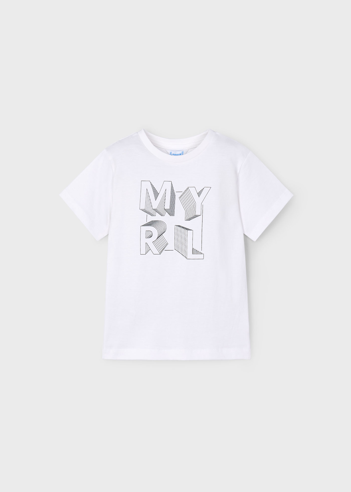 Playera básica letras niño