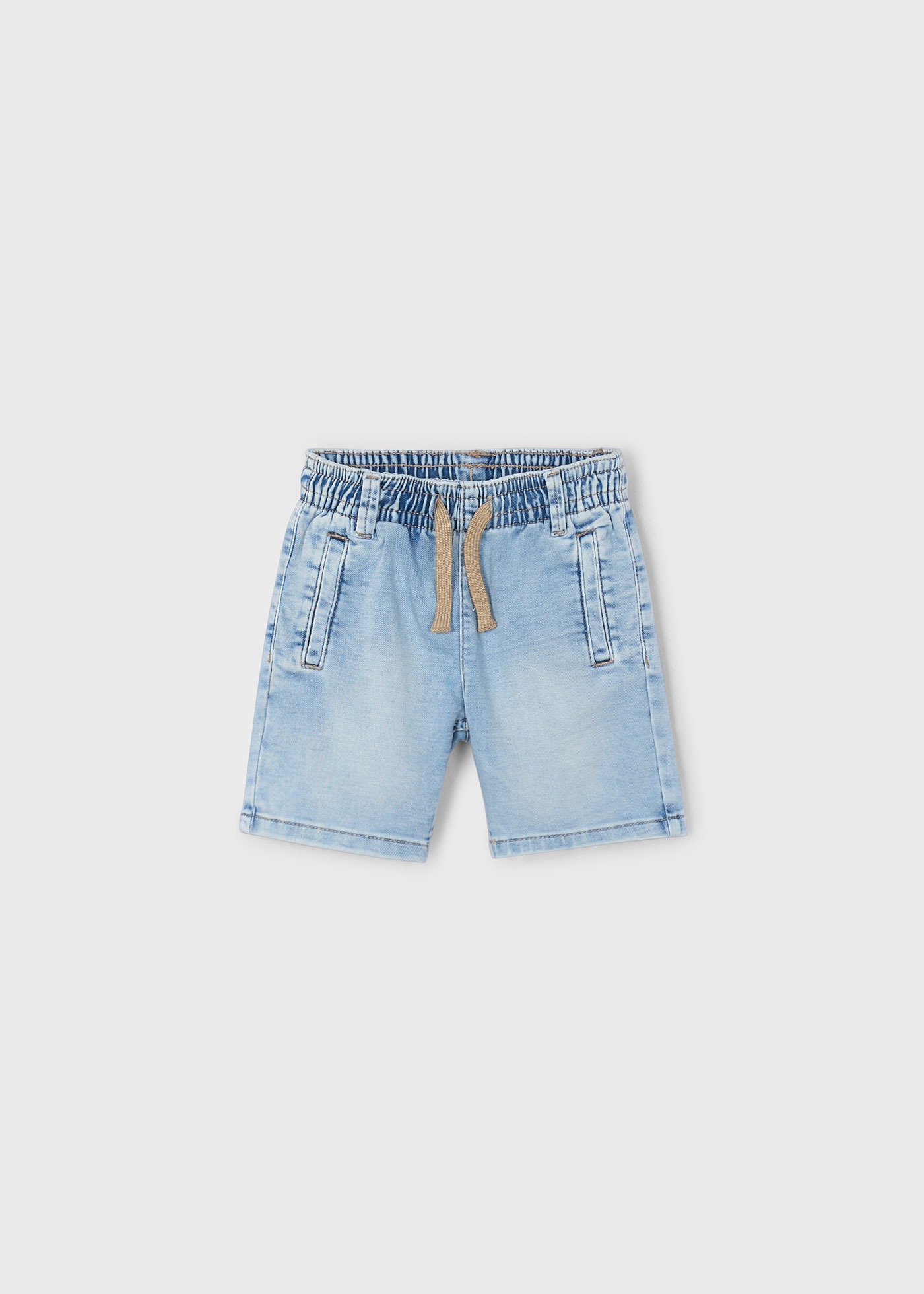 Bermude denim talie elastica baiat