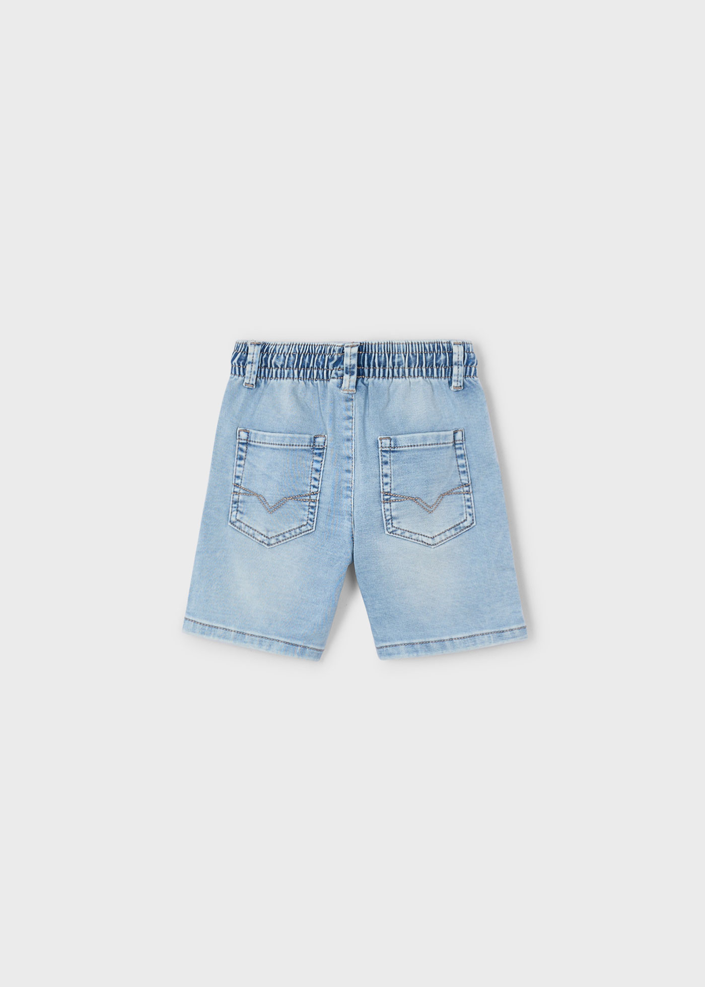 Bermuda en denim avec ceinture élastique garçon